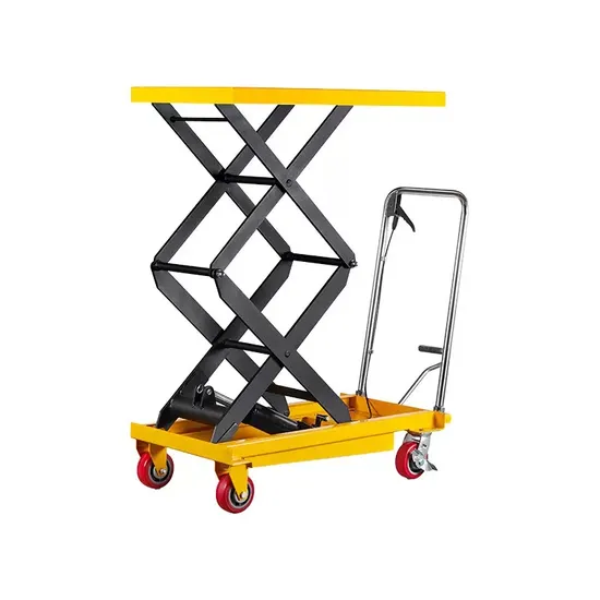 New Hydraulic Platform Truck with Lift Table for Enhanced Productivity