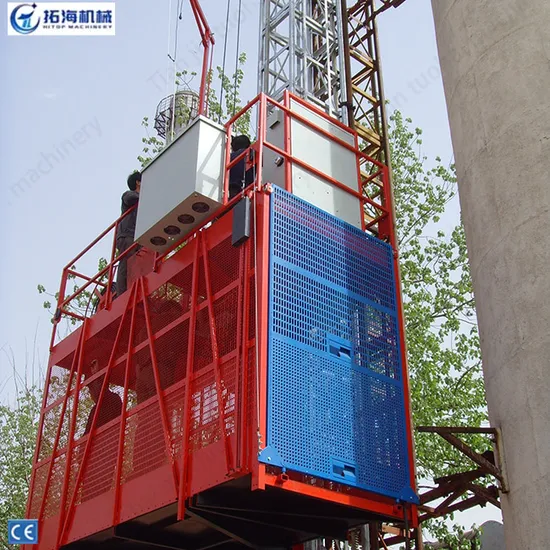Sc200 Cage/Cabin Passenger Hoist Single Cage Building Material Hoist Construction Elevator