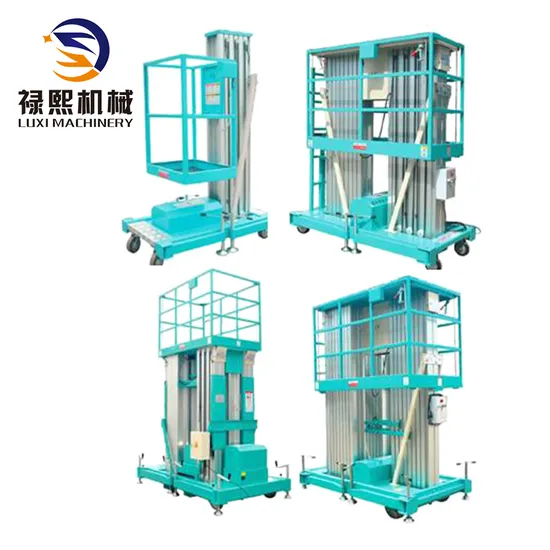 Single Mast Aluminum Portable Lifting Equipment with 1 Passenger