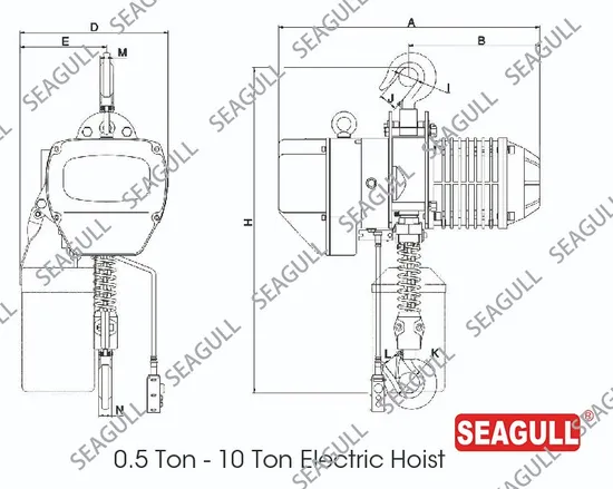 Small Double Beam Seagull/OEM Wooden Case 0.25t-10t China Overhead Crane