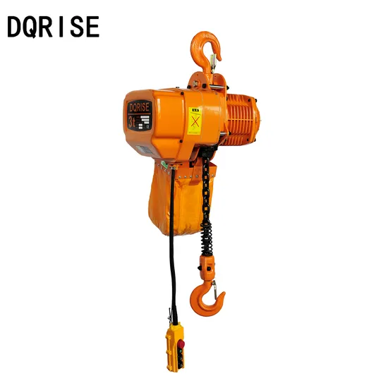 3 Ton Hook and Running Type Lifting Chain Hoist Electric Chain Hoist for Workshop