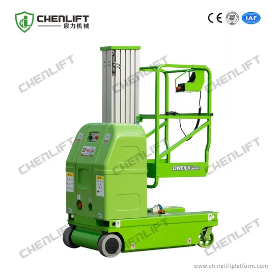 6m Self Propelled Aluminum Aerial Work Platform with Single Mast