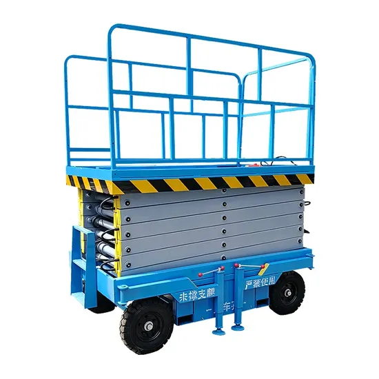 2000kg Load 12m Height Electric Hydraulic Mobile Scissor Lift Platform