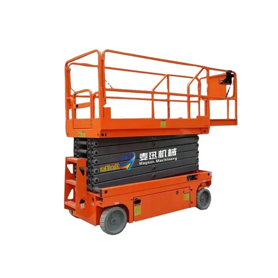 14m Mobile Hydraulic Electric Scissor Lifts Self Moving Aerial Work Platform