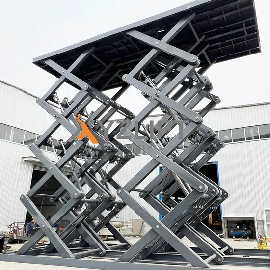 Multiple Scissors Hydraulic Platform Lift with Large Customized Platforms