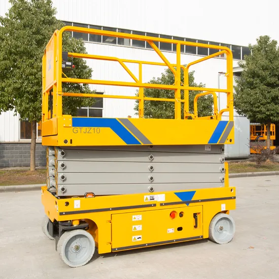 10m Electric Motor Driven Self Propelled Scissor Lift Platform