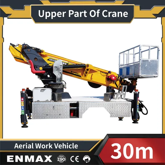 Second Hand Remote-Controlled Hydraulic Lift ISO9001 Telescopic Boom 28m 30m <20m Aerial Work Platform Basket