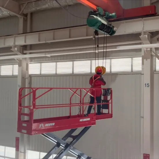 8m Man Access Ladder Electric Hydraulic Small Scissor Lifts for Sale