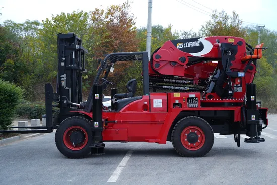 High Strength Steel Forklift Crane with 17.1m Boom and 360 Rotation