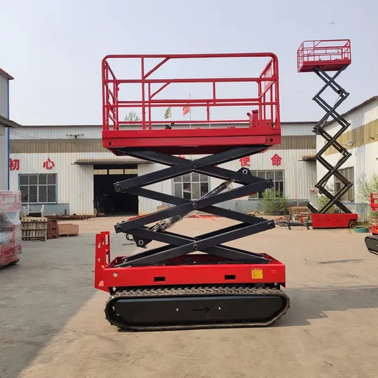 6-10m 12m 14m Electric Diesel Motor off-Road Aerial Work Platforms Scissor Lift for Construction Site