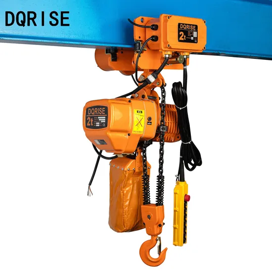 Light Duty 2 Ton Lifting Tool Electric Chain Hoist with Motorized Trolley