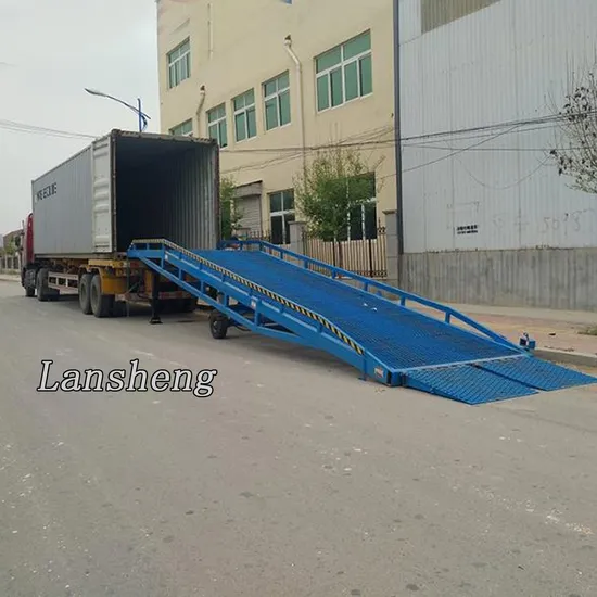 Lansheng Stable Dock Ramp Mobile Movable 6ton 8on 10ton 12ton 15ton High Loading Capacity Container Using