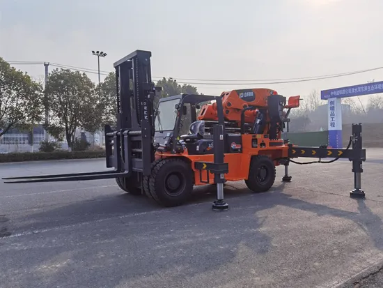 Ccsq1000 High Strength Steel 50-Ton Forklift Tail Crane with Safety Features