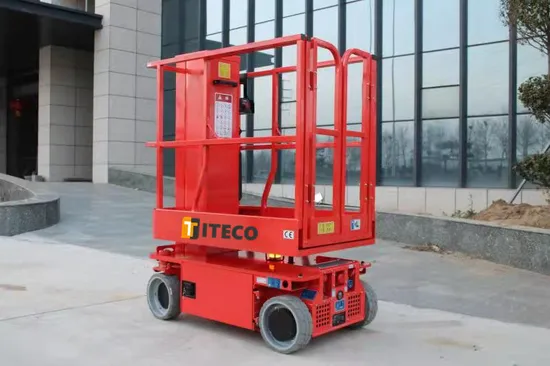 Mobile Electric Lifter Self-Propelled Hydraulic Lift Platform 4m-8m Work Lift Platform Single Mast Lift Movable Man Lift Aerial Lift Aerial Platform Lifting