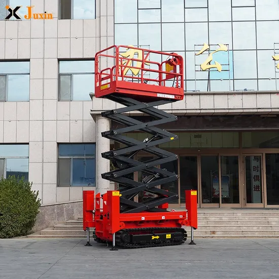 Electric Crawler Scissor Lift Hydraulic Rough Terrain Crawler Scissor Lift Platform for Rugged Terrain