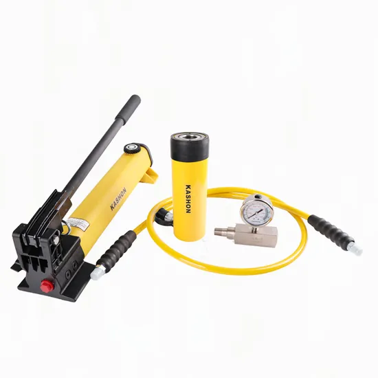 Ksrch-206 700 Bar Single Acting 20 Ton Hollow Plunger Hydraulic Cylinder Jack with Hand Pump