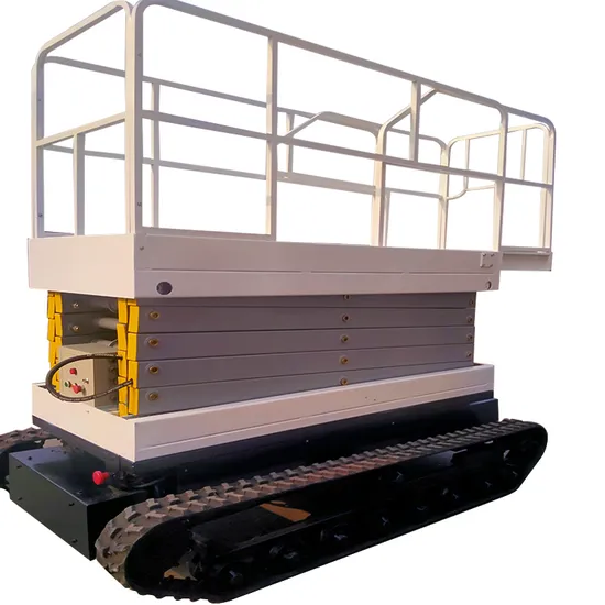Tuhe 6m 8m 10m 12m Crawler Scissor Lift Working Platform for Sale