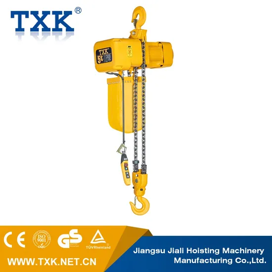 Txk 5 Ton Electric Chain Hoist with Manual or Electric Trolley