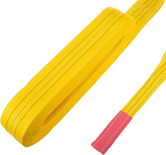3t Cinta De Eelevaç ã O Polyester Synesthetic Double Ply Flat Webbing Lifting Sling with Lifting Eyes to En 1492-1