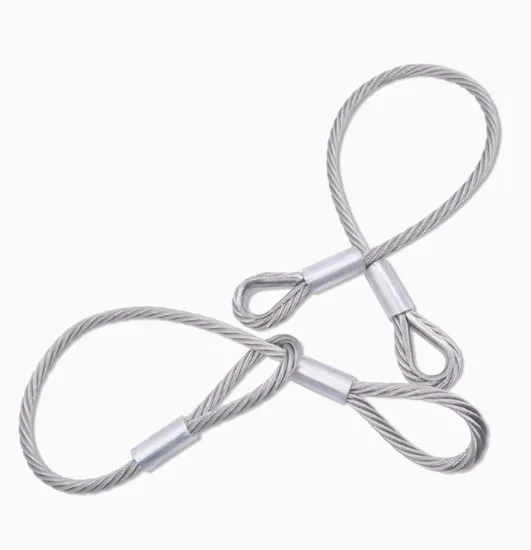 Manufacturer 8mm Pressed Steel Wire Rope Sling Using on The Structure Construction