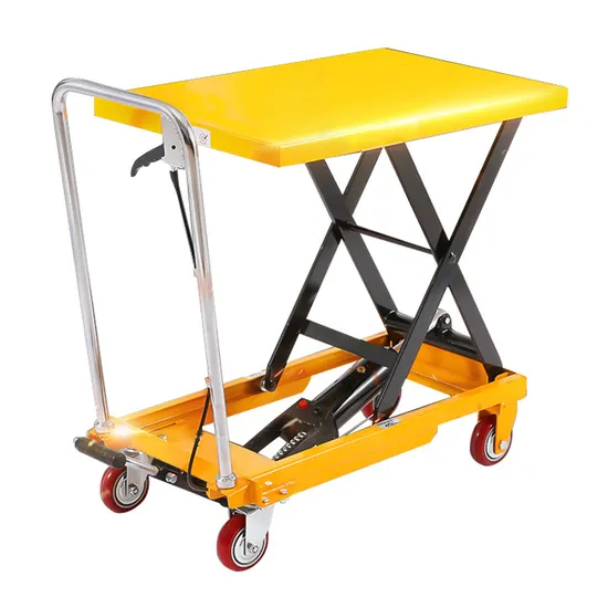 Hand Scissor Lift Table Cart Hydraulic Manual Pallet Jack Mobile Lift Platform