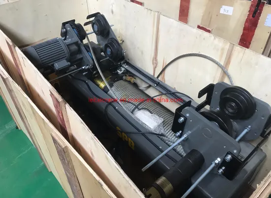 6.3ton 6m/9m/12m/15m/18m Electric Lhc Standard Headroom Wire Rope Hoist for Overhead/Gantry Crane
