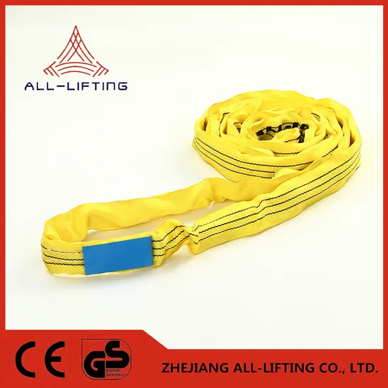 24FT Red Polyester Endless Round Sling Crane Hoist Rigging Lift