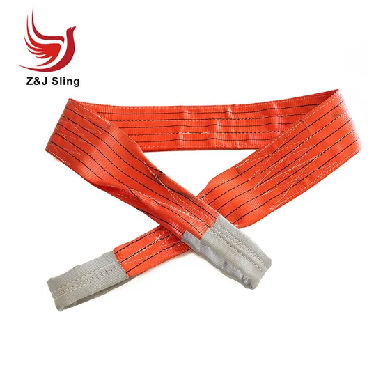 5ton 5000kg Red High Quality Polyester Webbing Lifting Belt Sling