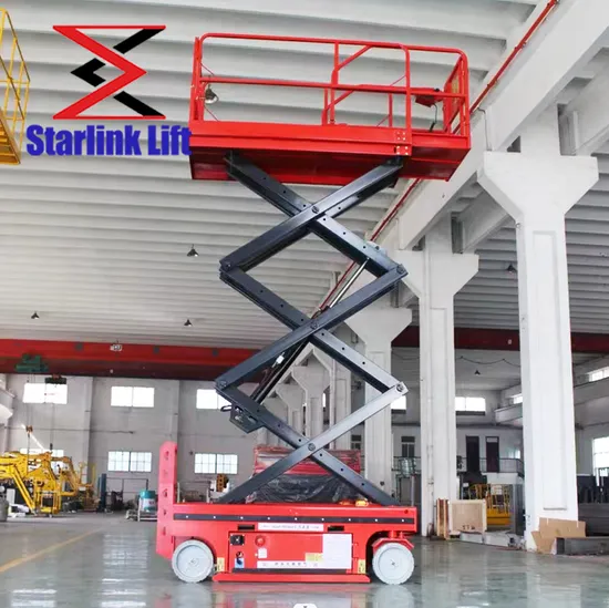 8m 320kg Aerial Tyre-Type Self-Propelled Scissor Lifting Platform Self-Propelled Scissor Lift