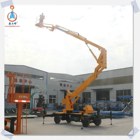 CE Certificated 10~20m 200kg Load High-End Sky Trailer Towable Boom Lift for Tree Work