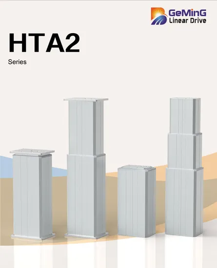 Building Crane Electric Linear Actuator 3 Stage Desk Inverse Lifting Column,