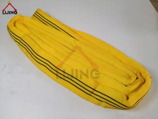 High Quality Yellow Polyester Round Sling