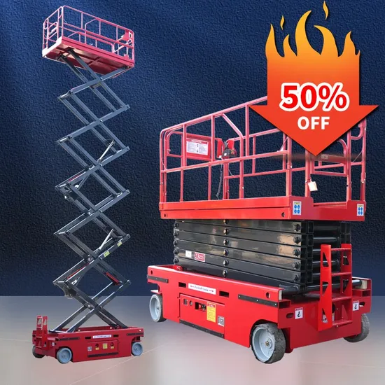 19FT-45feet Manufacturer Foldable Electric Scaffolding Lift Platform