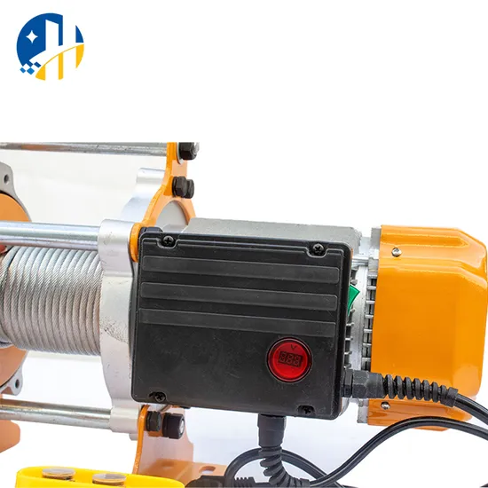 500kg 1500kg 30m Aluminum Shell Electric Hoist Wire Rope Hoist Lift Winch