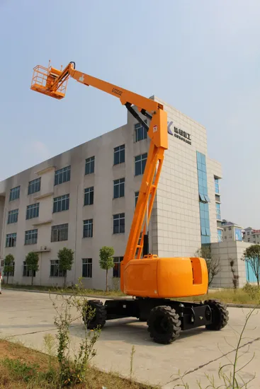Cherry Picker Aerial Work Platform Mobile Boom Lift Platform with Diesel Engine