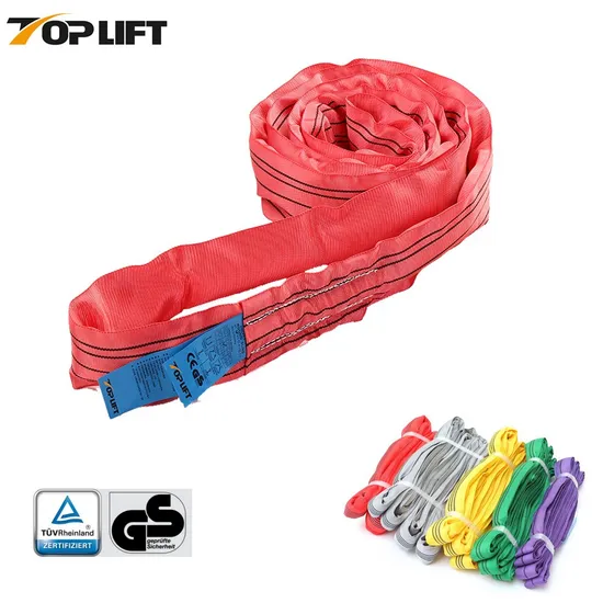 Flexible Polyester Round Sling for Rigging Lifting Straps Flat Slings