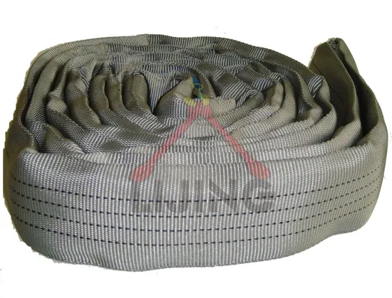 4t 2m Grey Loop Sling Lifting Polyester Webbing Strap GS CE Certification