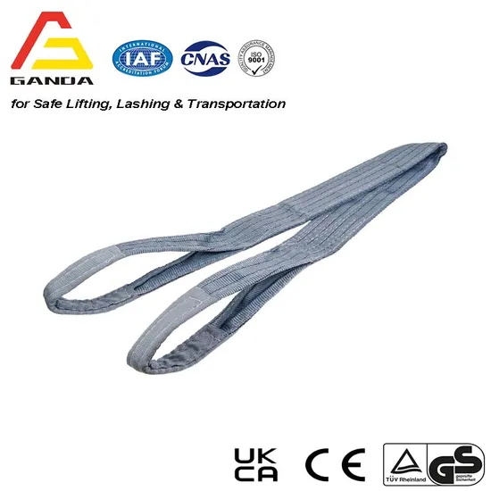 120mm/4t Webbling Sling Polyester Synesthetic Double Ply Flat Webbing Lifting Sling with Lifting Eyes to En 1492-1