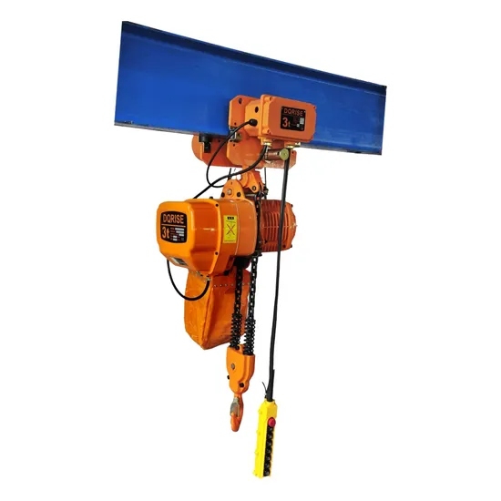 High Efficiency Lifting Chain Hoist 3t 3000kg Crane Electric Hoist with Hook Troelly Type