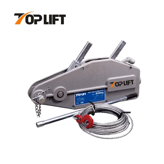 Hand Winch Manual 3.2t Wire Rope Pulling Hoist
