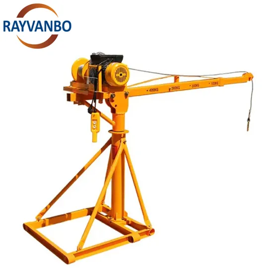Cranes Machine Mini Electric Hoist for House Construction 100kg 500kg 1000kg Pickup Portable Mobile Jib Mini Crane