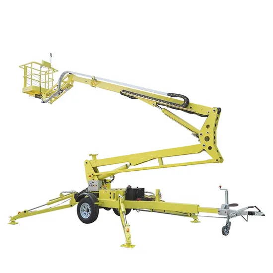 20m 22m Construction Trailer Use Towable Spider Boom Lift Articulated Lift