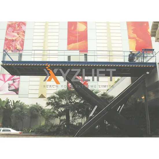 Outside Lifting Hydraulic Electrical Workshop Scissor Lift Platform