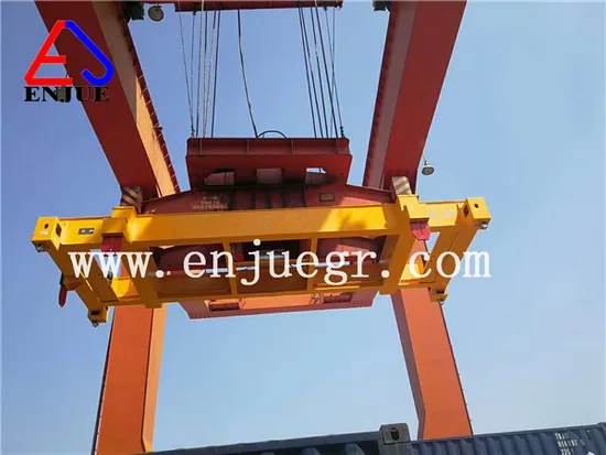 Shanghai Enjue Semi-Automatic Mechanical 20 Feet 40 Feet Lifting Container Spreader with RS BV CCS Cert.