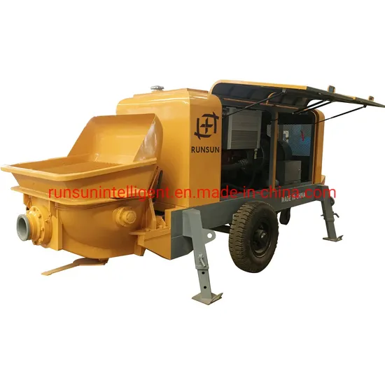 Hbt60 Trailer Mounted Beton Concrete Pump