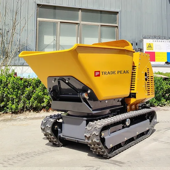 Concrete Mini Dumper 2650lb 22cu. FT Capacity Concrete Power Buggy Mini Dumper Concrete Dumpers Tracked Dumper Truck