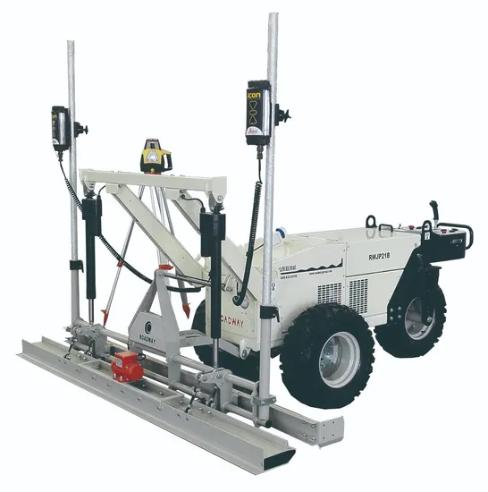 Light Duty Walk Behind Concrete Laser Screed Used in Steel Rebar