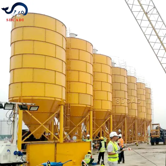 Sdcad Special Customization 50-2000 Ton Mineral Powder Tank Cement Hopper Bolted Fly Ash Bulk Powder Storage Cement Silo