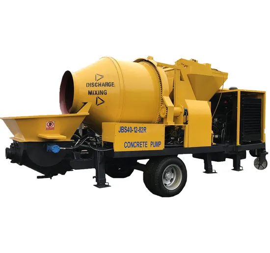 High Pressure Concrete Pump with Mixerdiesel Engine for Building Use