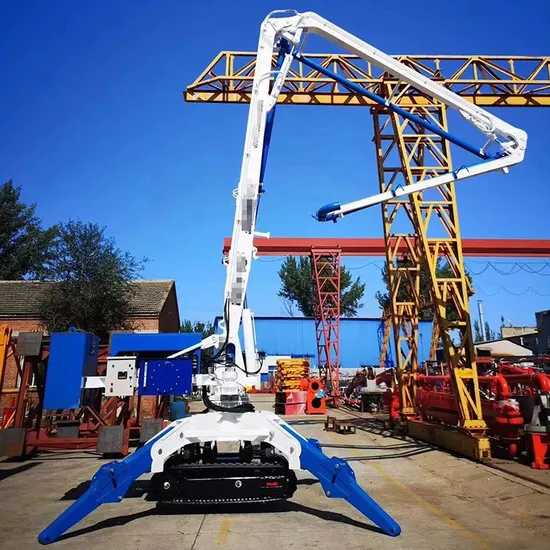 Movable Spider Climbing Hydraulic Concrete Spreader Placer Trailer Beton Concrete Placing Boom